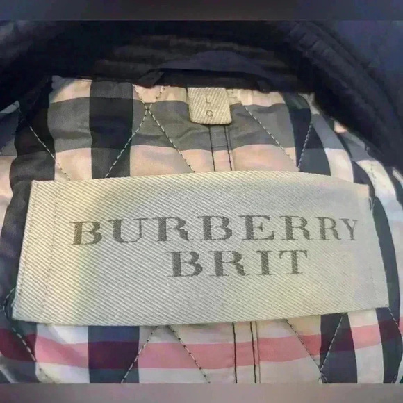 Burberry Brit Finsbridge Long Quilted Coat with Belt w COA size L - Picture 5 of 12